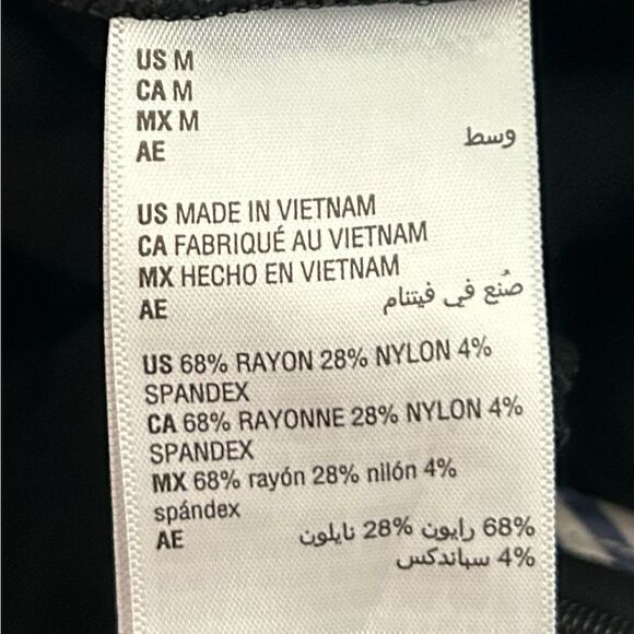 ON 34th Black Boot Cut kick flare Ponte Ankle Pants Size Medium - Picture 11 of 13